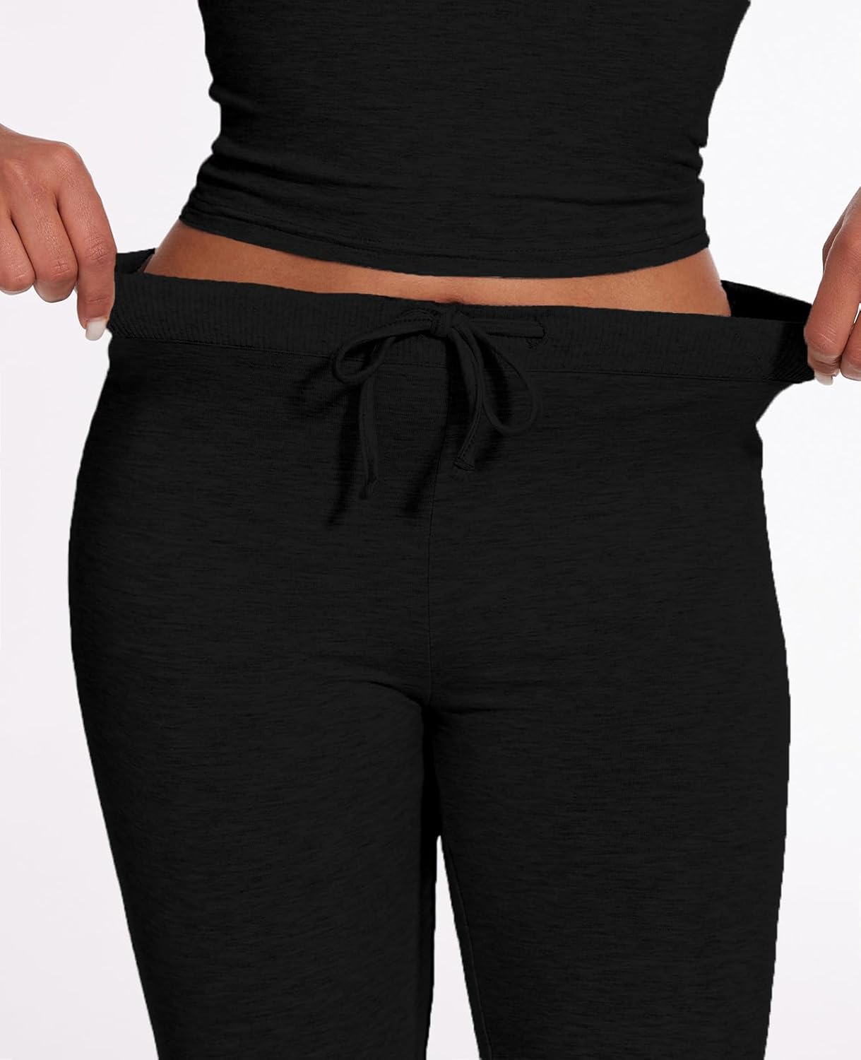 Women's 2 Piece Lounge Sets Straight Leg Pants Set Short Sleeve Crop T-shirt Casual Outfits Comfy Loungewear