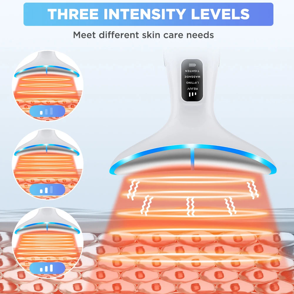 3 Massage Modes Microcurrent Neck Beauty Device Face